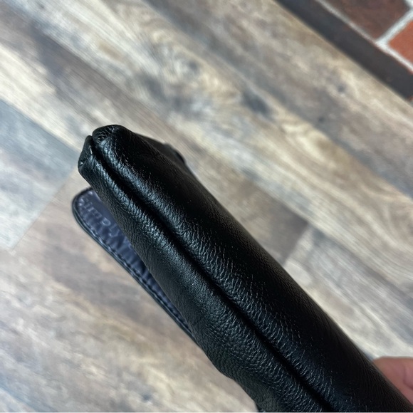 Simply Vera Wang Black Wristlet Clutch with Tassels - Picture 9 of 11